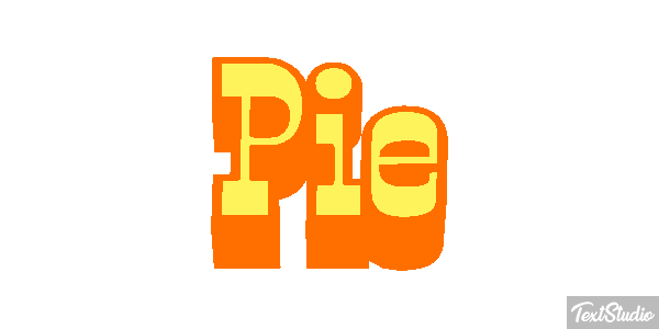 Pie Efekt tekstowy