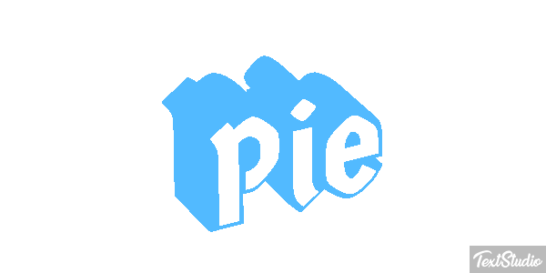 Pie Efekt tekstowy
