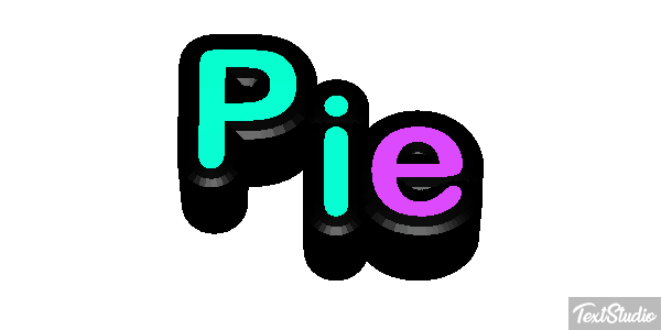 Pie Efekt tekstowy