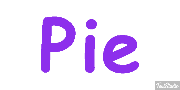 Pie Efekt tekstowy