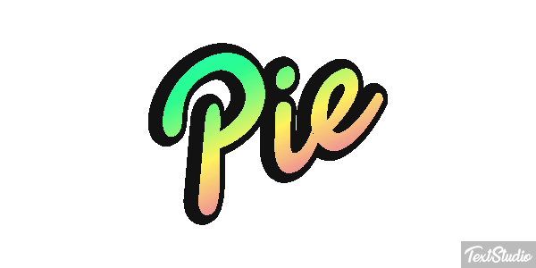 Pie Efekt tekstowy