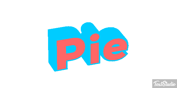 Pie Efekt tekstowy