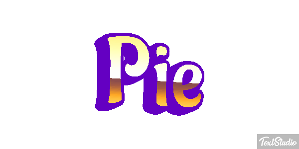 Pie Efekt tekstowy