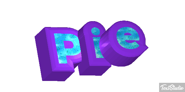 Pie Efekt tekstowy
