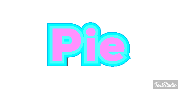 Pie Efekt tekstowy