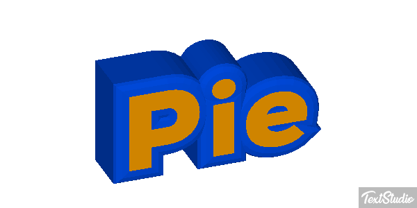 Pie Efekt tekstowy