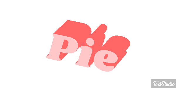 Pie Efekt tekstowy