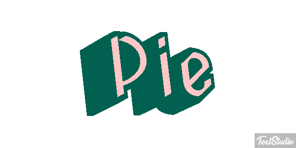 Pie Efekt tekstowy