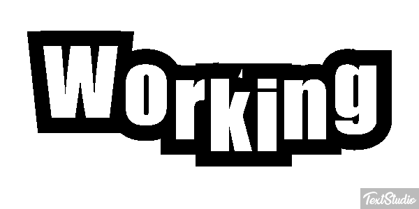 Working Effet de texte