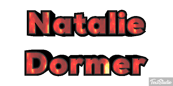 Natalie Dormer Text effect