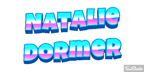 Natalie Dormer Text effect