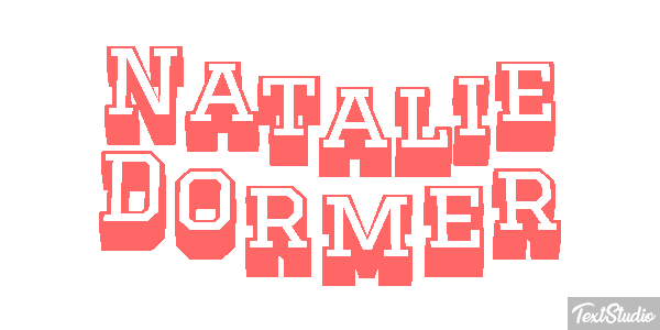 Natalie Dormer Text effect