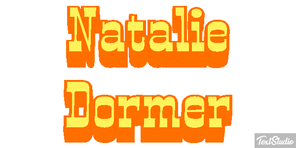 Natalie Dormer Text effect