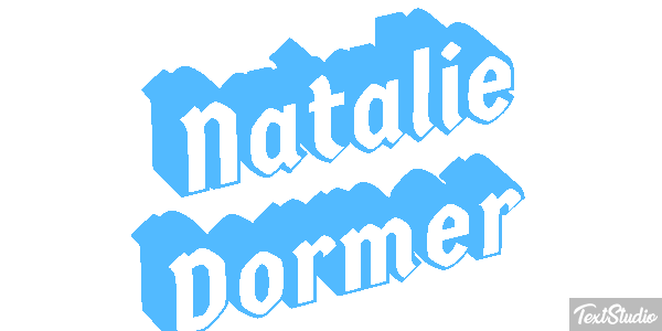 Natalie Dormer Text effect