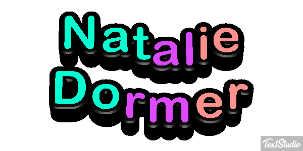 Natalie Dormer Text effect