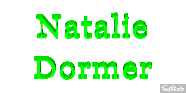 Natalie Dormer Text effect