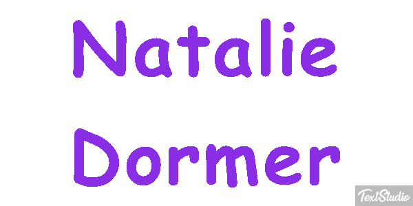 Natalie Dormer Text effect