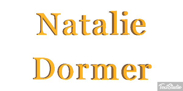 Natalie Dormer Text effect