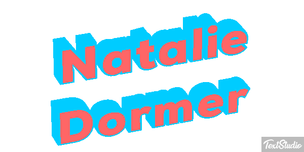 Natalie Dormer Text effect