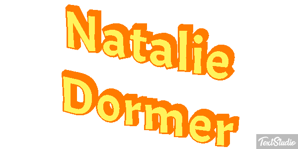 Natalie Dormer Text effect