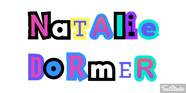 Natalie Dormer Text effect