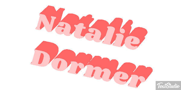 Natalie Dormer Text effect