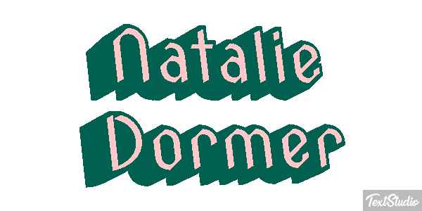 Natalie Dormer Text effect