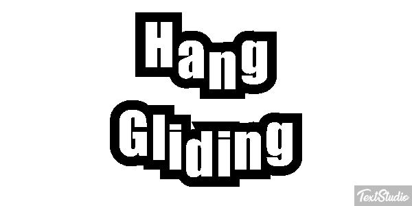 Hang Gliding Text effect
