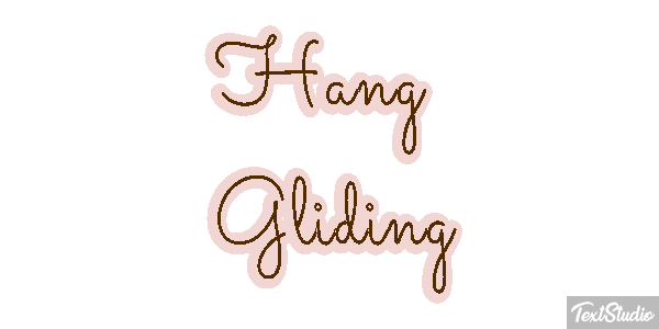 Hang Gliding Text effect