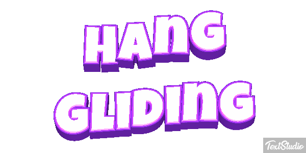 Hang Gliding Text effect