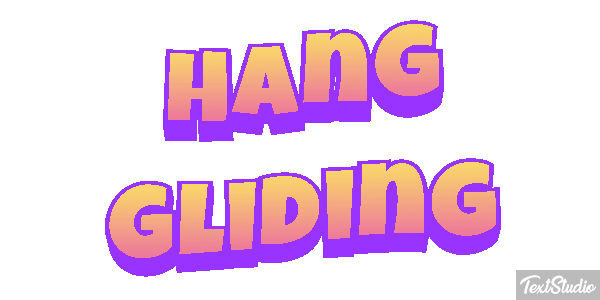 Hang Gliding Text effect