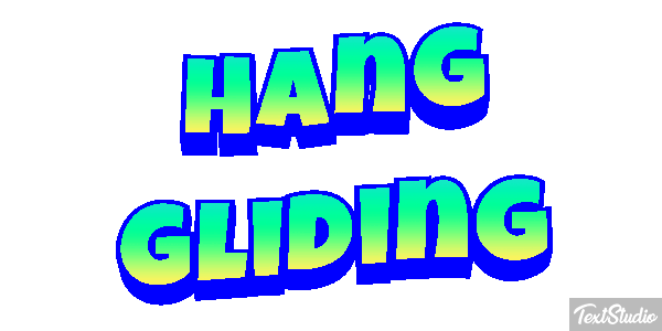 Hang Gliding Text effect