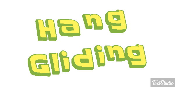 Hang Gliding Text effect