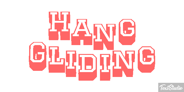 Hang Gliding Text effect