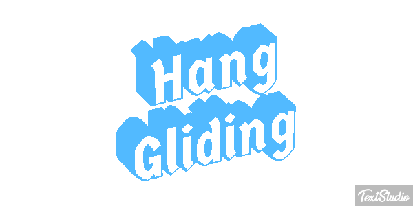 Hang Gliding Text effect