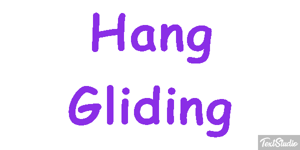 Hang Gliding Text effect