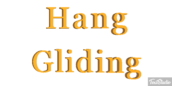 Hang Gliding Text effect