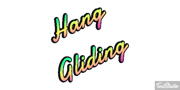 Hang Gliding Text effect
