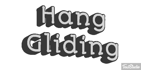 Hang Gliding Text effect