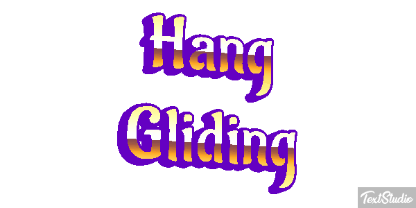 Hang Gliding Text effect