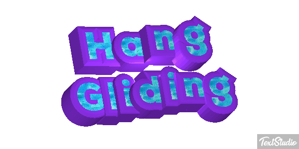 Hang Gliding Text effect