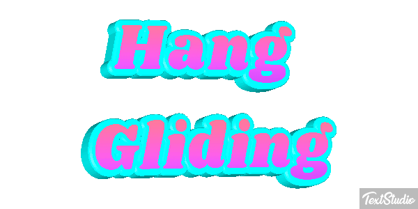 Hang Gliding Text effect