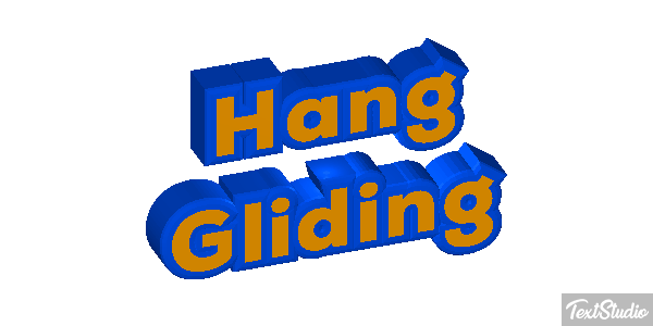 Hang Gliding Text effect