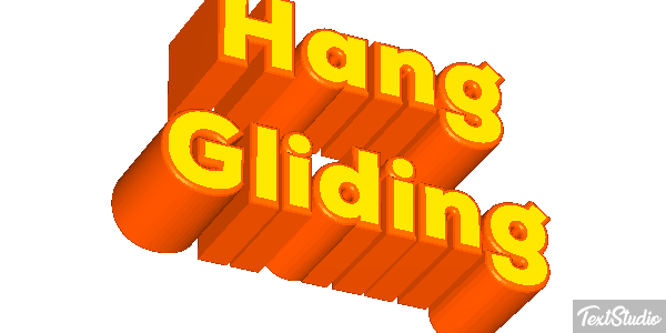 Hang Gliding Text effect