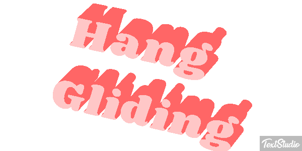 Hang Gliding Text effect