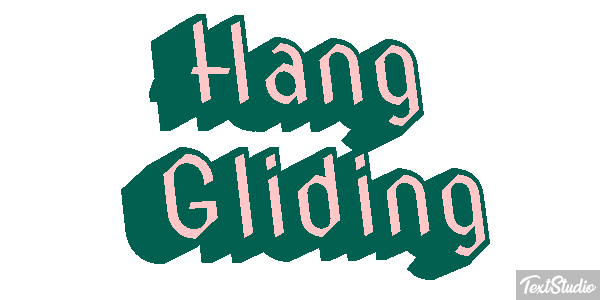 Hang Gliding Text effect