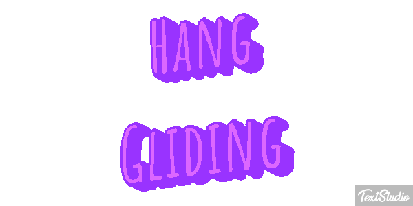 Hang Gliding Text effect