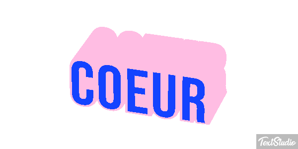 Cœur Efeito do texto