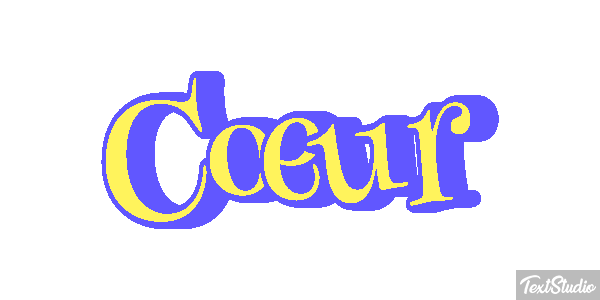 Cœur Efeito do texto