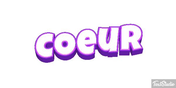 Cœur Efeito do texto